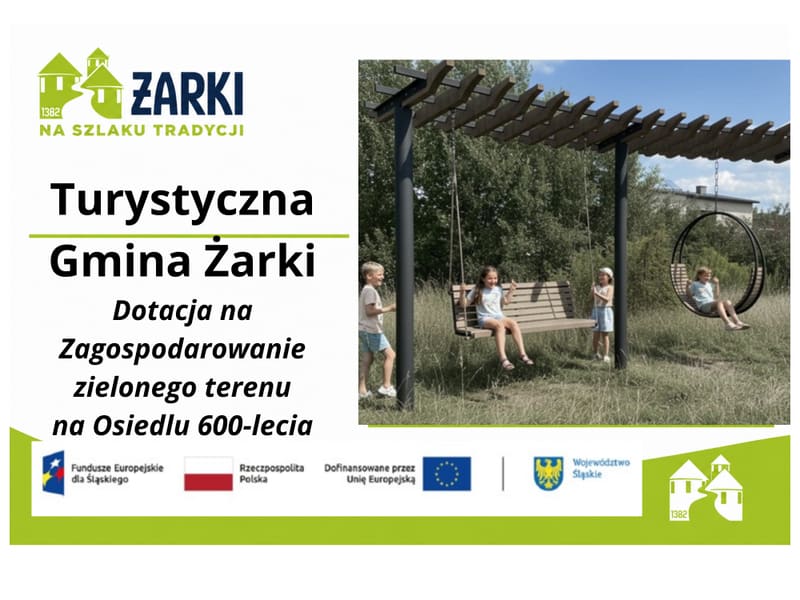 Żarki otrzymują 342 tys. zł na zagospodarowanie terenu na Osiedlu 600-lecia: powstaną ścianka wspinaczkowa i wiata