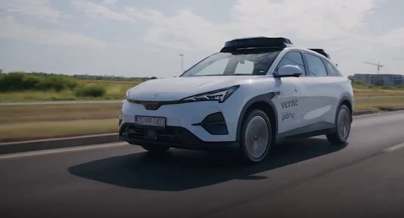 Usługa autonomicznych taksówek Verne startuje w Chorwacji z chińską technologią