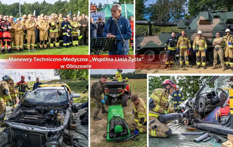 Rozpoczęły się manewry „Wspólna Linia Życia”, 150 ratowników ćwiczy na Obiszowskiej Polanie