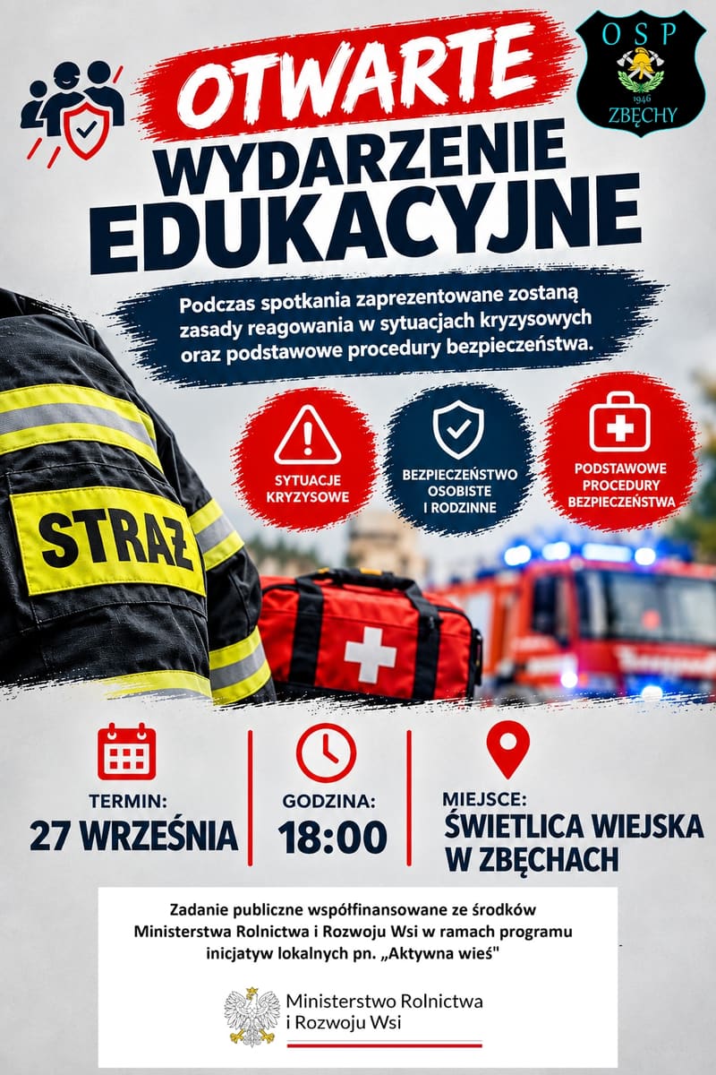 Szkolenie z bezpieczeństwa w Zbęchach: jak reagować w kryzysie