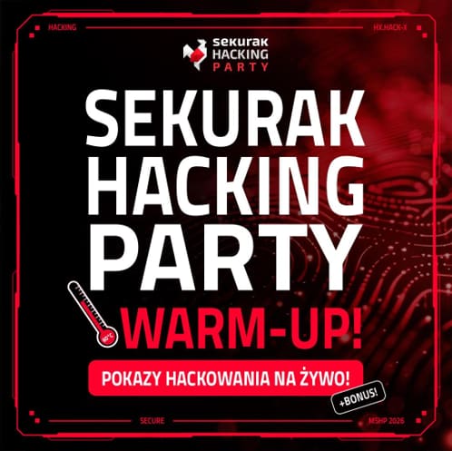 Sekurak zagra darmowy live hacking 6 października przed spotkaniem w Krakowie