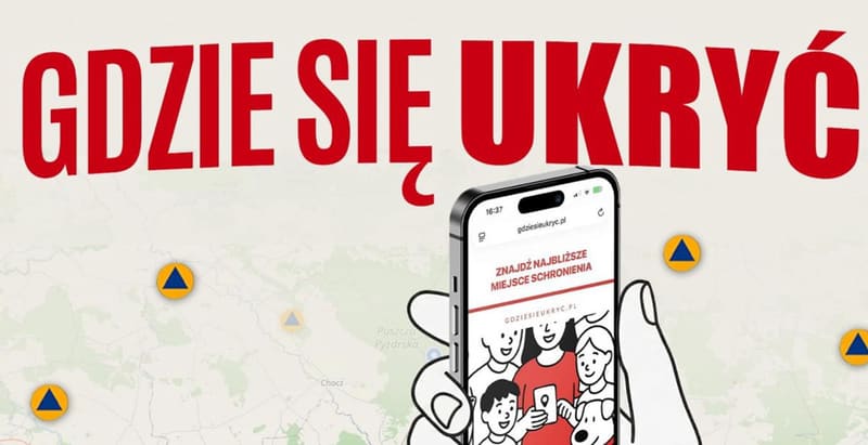 Rządowa strona pokazuje lokalizację schronów – jak znaleźć schronienie po alercie RCB