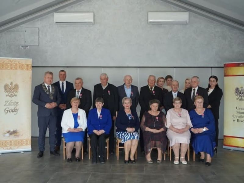 Sześć par z Biszczy obchodziło jubileusz pięćdziesięciu lat wspólnego życia