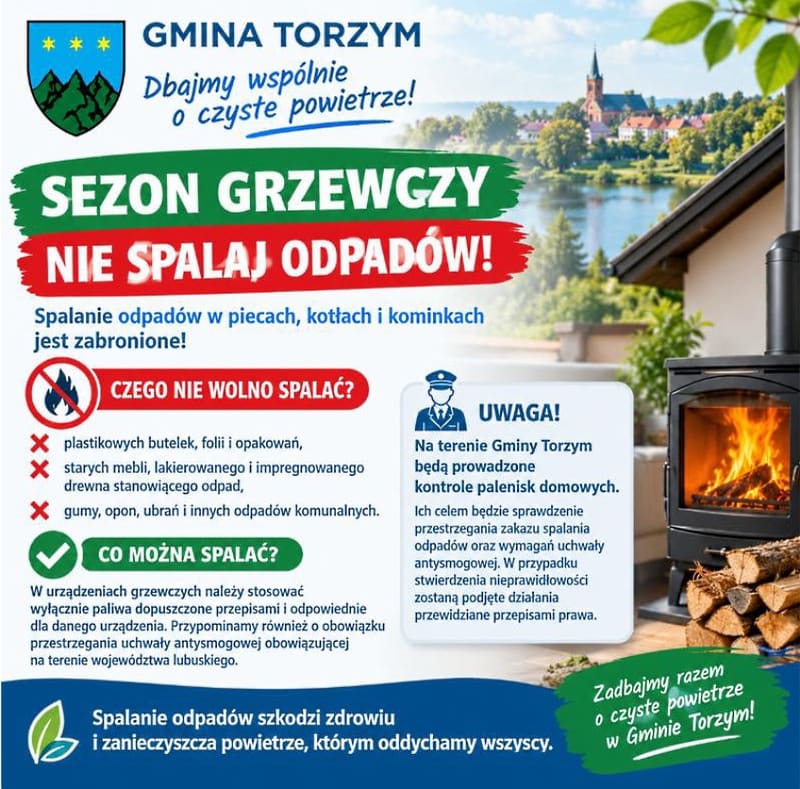 Start sezonu grzewczego: urzędy przypominają o zakazie spalania odpadów w domowych piecach