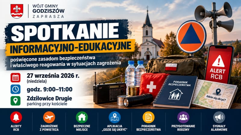 Wójt Godziszowa zaprasza na spotkanie o bezpieczeństwie i reagowaniu na zagrożenia