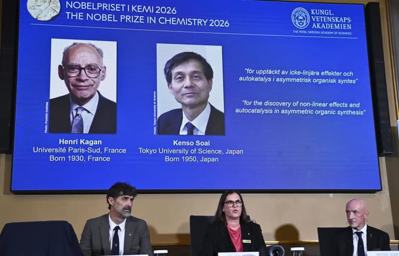 Henri B. Kagan i Kenso Soai otrzymali tegoroczną Nagrodę Nobla z chemii